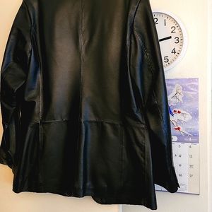 Leather Blazer, size M , Excelled Collection from Macys